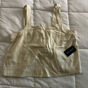 Melrose and Market Beige Cropped Tank Top